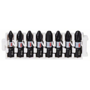 Set Di Bit Inserti Impact Control PH-PZ 8 Pezzi Bosch 2608522323