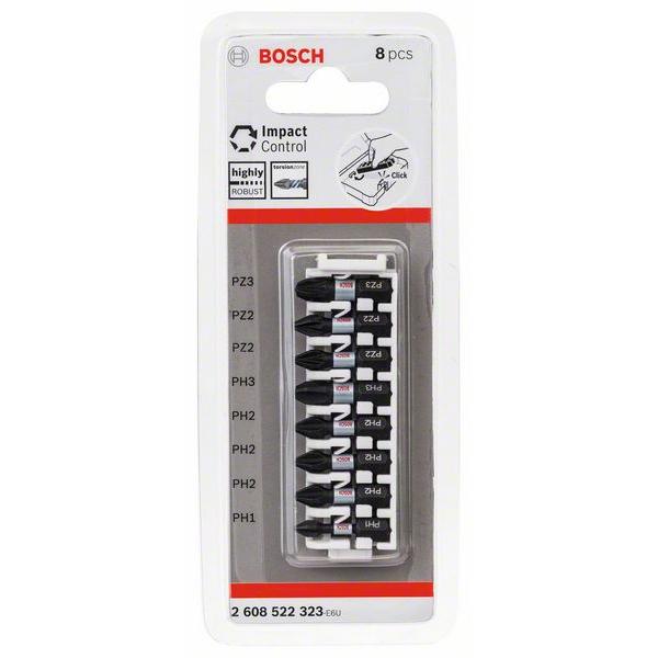 Set Di Bit Inserti Impact Control PH-PZ 8 Pezzi Bosch 2608522323