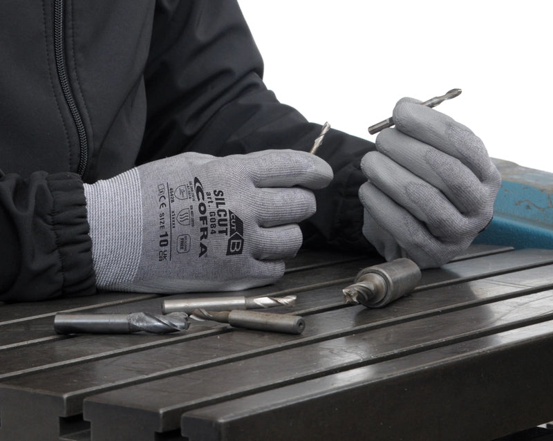 Guanti Da Lavoro Antitaglio In Poliuretano Cofra SILCUT G084-D100