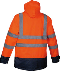 Giacca Da Lavoro Modello Parka Alta Visibilità Cofra Telsen V419-0