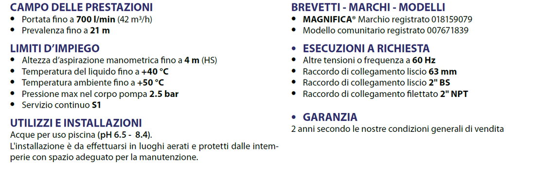 Elettropompa Centrifuga Autodescante Per Piscina PEDROLLO MAGNIFICA 2M 43MA021A