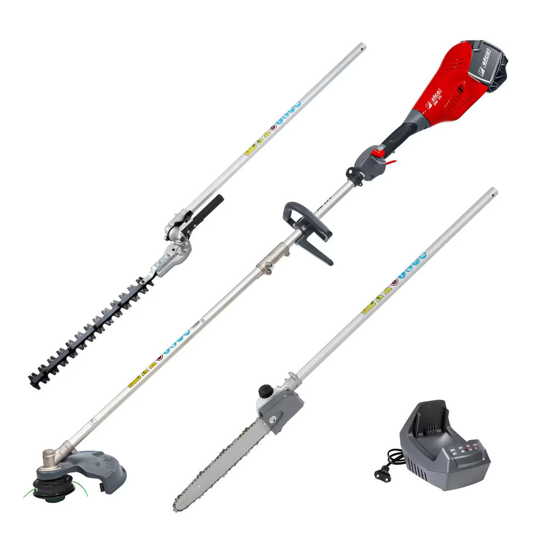 Kit Decespugliatore Multifunzione A Batteria 40V Con 3 Applicazioni , Batteria Bi 5,0 EF E Caricabatteria CRG