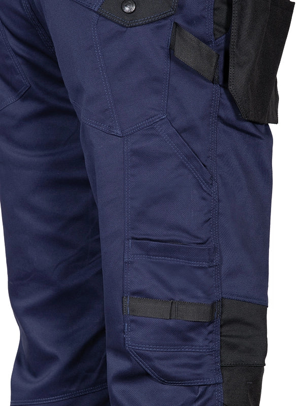 Pantaloni da Lavoro Multitasche Stretch Cofra Kudus V568-1-02 Colore Navy/Nero