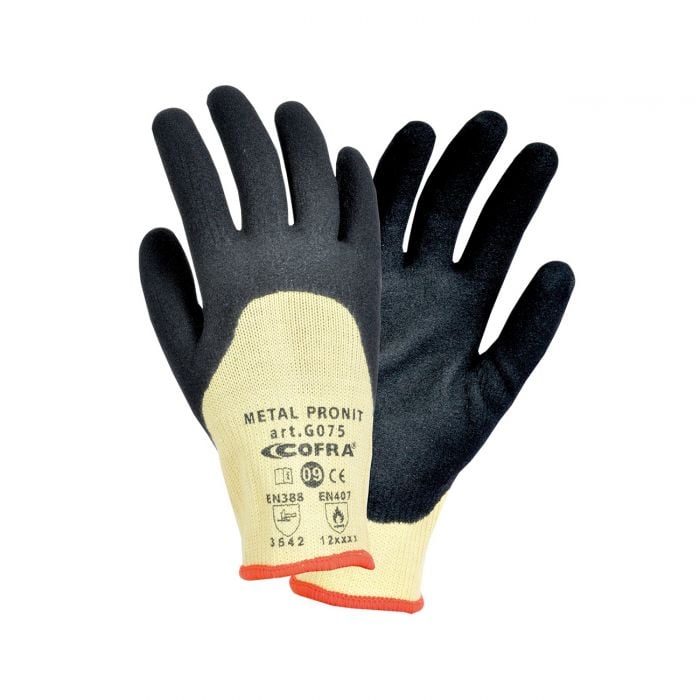 Guanti Da Lavoro Antitaglio Cofra METAL-PRO-NIT G075-D100 Taglia 10