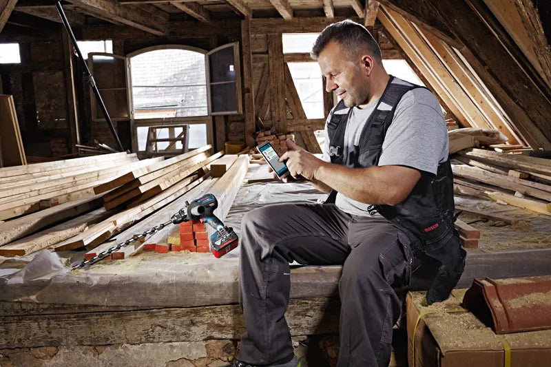 Trapano Avvitatore A Batteria Bosch GSR 18V-110 C Professional + 2 Batterie ProCORE18V 4.0Ah E Caricabatteria In Valigetta L-BOXX 136 - 06019G010A