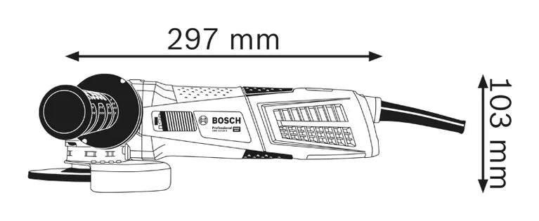 Smerigliatrice Angolare A Filo Bosch Professional GWX 13-125 S Attacco X-LOCK