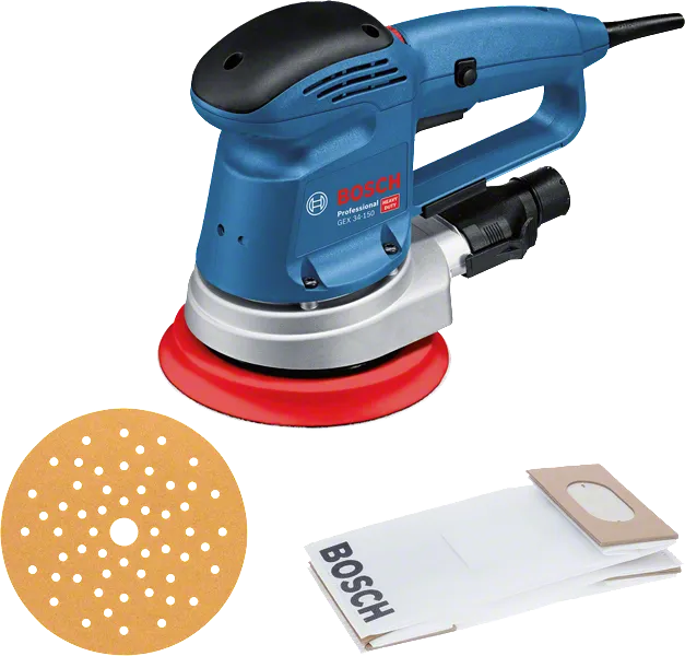 Levigatrice Rotorbitale Bosch GEX 34-150 Professional Platorello 150mm 340W - 0601372800