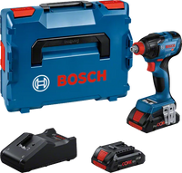Bosch GDX 18V-210 C Professional Impact Driver + 2 ProCORE18V 4.0Ah Batteries + Charger + L-BOXX 136 Case - 06019J0203 