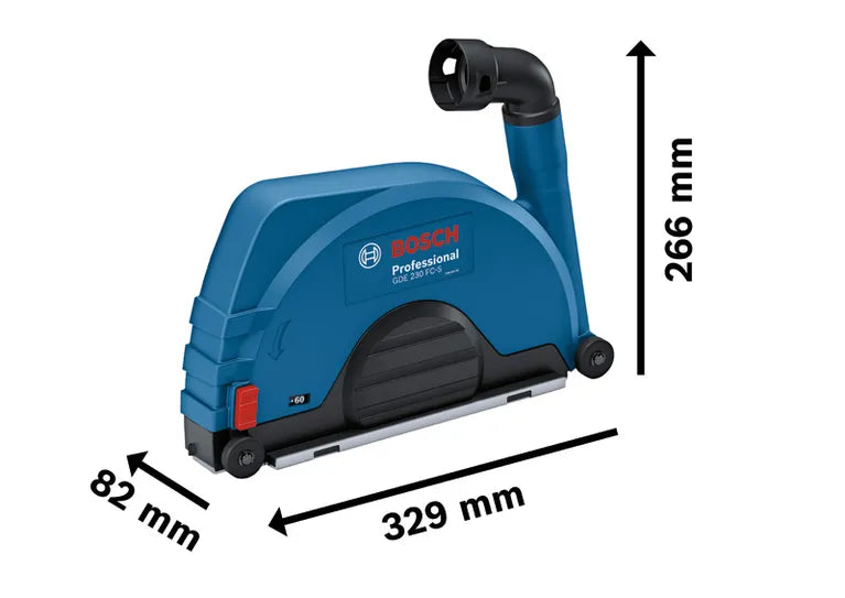Cuffia Di Aspirazione Bosch GDE 230 FC-S Per Smerigliatrici Da 230mm - 1600A003DL