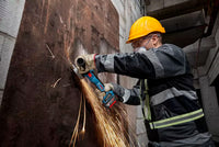 Smerigliatrice Angolare A Batteria Bosch GWS 18V-11 Professional 125mm 1100W Con 2 Batterie 5.0Ah + Caricabatterie + L-BOXX - 06019N4103