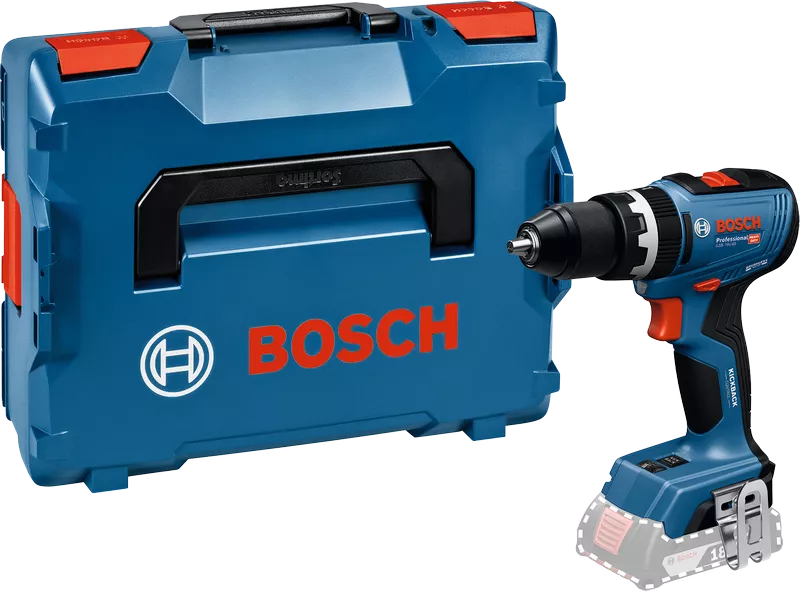 Trapano A Percussione A Batteria Bosch GSB 18V-65 Professional 18V In Valigetta L-BOXX - 06019N3301