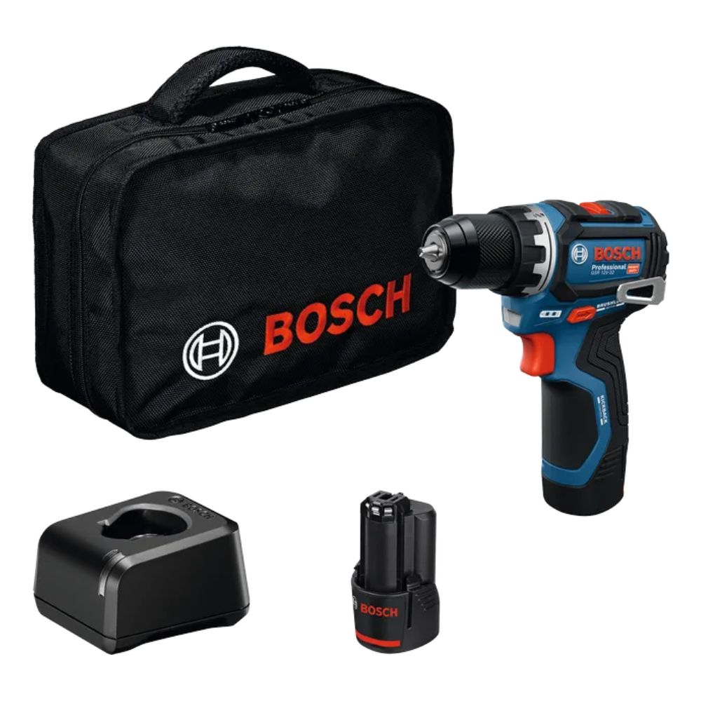 Trapano Avvitatore Bosch GSR 12V-32 + 2 batterie Litio 2,0Ah e Caricabatterie - 06019N7003