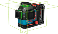 Livella Laser Bosch Expert EXLL18V-120-33CG A 3 Linee Verdi Con Batteria + Caricabatteria In Valigetta L-BOXX - 0601065B00