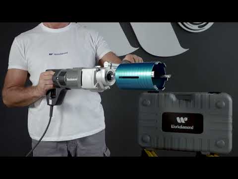 Carotatrice Workdiamond C160MP Con Micropercussione Foratura Secco 2000W