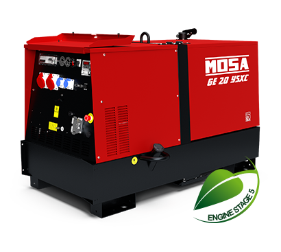NOLEGGIO Gruppo Elettrogeno Generatore Diesel MOSA GE20 YSXC Super Silenziato 18kW