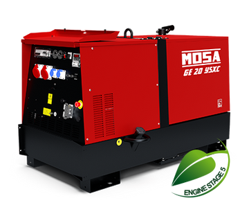 NOLEGGIO Gruppo Elettrogeno Generatore Diesel MOSA GE20 YSXC Super Silenziato 18kW