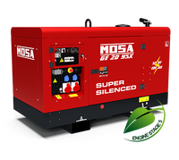 NOLEGGIO Gruppo Elettrogeno Generatore Diesel MOSA GE 20 YSX SUPER SILENZIATO 16kW