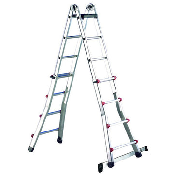 Scala In Alluminio Telescopica 8+8 GR Con Stabilizzatore Svelt Scalissima SSCAL008/A 4,10mt