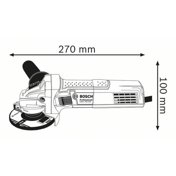 Smerigliatrice Angolare Bosch GWS 750 Professional 115mm 750W