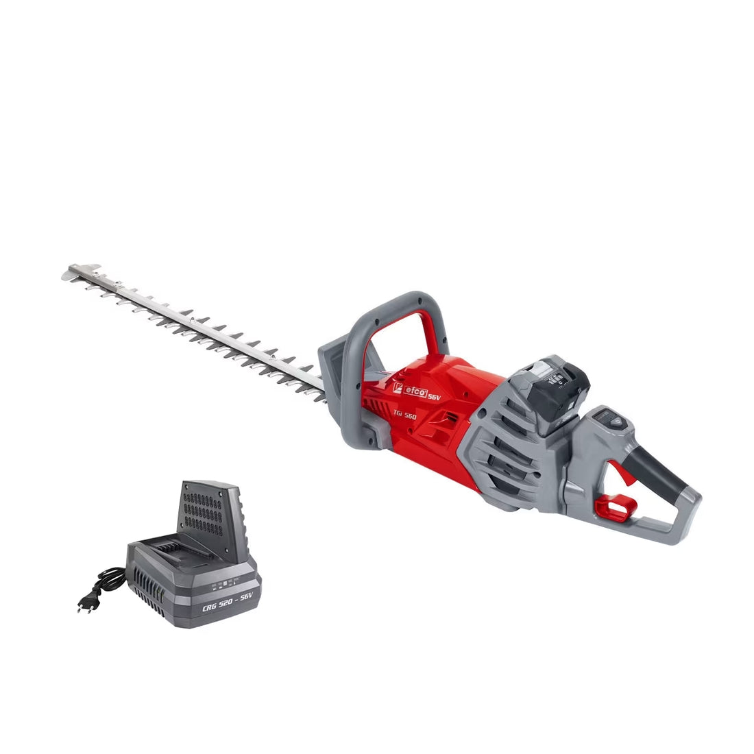 Tagliasiepi A Batteria Efco TGi 560 con batteria Bi 525 2,5Ah e caricabatterie CRG 520 - 56V 60cm