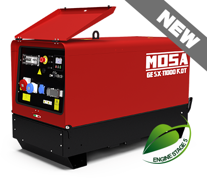 NOLEGGIO Gruppo Elettrogeno Generatore MOSA GE SX-11000 KDT 8.8kW